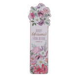 Beauty Blooms from Within Faux Leather Bookmark