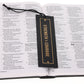 Strength and Courage Genuine Leather Bookmark