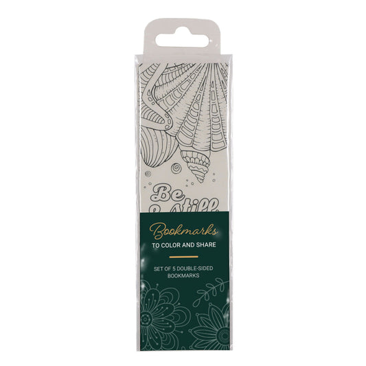 He Leads Me Beside Still Waters Five-Piece Coloring Bookmark Set