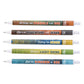 Life Is an Adventure with Jesus Five-Piece Retractable Ballpoint Pen Set with Blue Ink