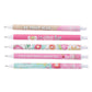 Joyful Girl Five-Piece Retractable Ballpoint Pen Set with Blue Ink