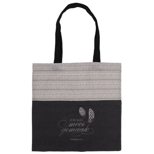 Hy Het Alles Mooi Gemaak Afrikaans Canvas Tote Bag