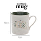 Be Still Ceramic Mug with Green Interior