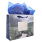 Vally Scene Happy Birthday Large Landscape Gift Bag with Card