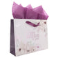 Happy Birthday to You Large Floral Landscape Gift Bag with Card