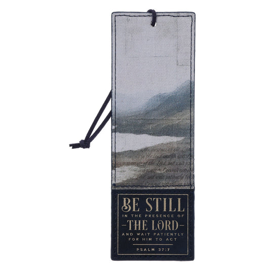 Be Still in the Presence of the Lord Faux Leather Bookmark