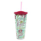 Be Truly Glad Plastic Travel Tumbler with Lid and Straw