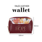 Hope Faux Leather Woman's Wallet