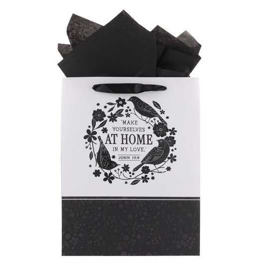 Make Yourself at Home in My Love Large Portrait Gift Bag with Card