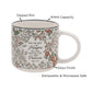 May the God of Hope Fill You with All Joy and Peace Floral Ceramic Mug
