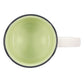 Give All Your Worries to Him Because He Cares for You Floral Ceramic Mug with Green Interior