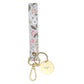With God All Things are Possible Faux Leather Wristlet Keychain with Charm