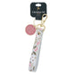 With God All Things are Possible Faux Leather Wristlet Keychain with Charm