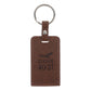 They Will Soar on Wings Like Eagles Faux Leather Keychain