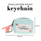 I Am His Masterpiece Faux Leather Pouch Keychain
