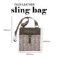 He Has Made Everything Beautiful in Its Time Faux Leather Sling Bag