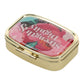 Strength and Dignity Light Gold Epoxy Pill Case with Mirror