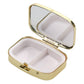 Strength and Dignity Light Gold Epoxy Pill Case with Mirror