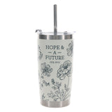 Travel Mug - Hope and a Future (Stainless Steel, with Straw)