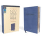 NIV Navy Imitation Leather Premium Gift Bible Red Letter Comfort Print