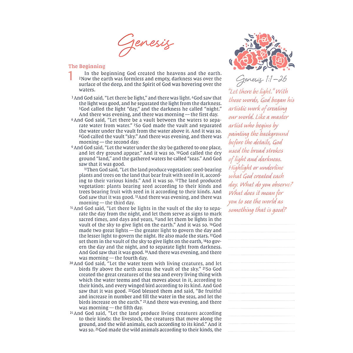 NIV Navy Hardcover Cloth Journal the Word Bible for Women Red Letter Comfort Print