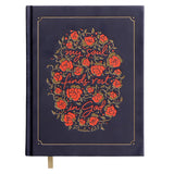 NIV Navy Hardcover Cloth Journal the Word Bible for Women Red Letter Comfort Print