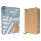 NIV Tan Imitation Leather Personal Size Student Bible Comfort Print 