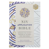 NIV Multi-Cream Hardcover Application Bible Red Letter Comfort Print