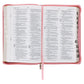 ESV Pink Floral Faux Leather Standard Bible with Zip