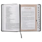 NLT Black Faux Leather Spiritual Growth Bible