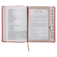 NLT Coral Faux Leather Spiritual Growth Bible