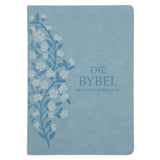 Afrikaans 1933/1953 Vertaling Ligblou met Blomme Kunsleer Bybel Grootdruk