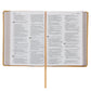 NLT Mustard Bird of Paradise Genuine Leather Bible Large Print