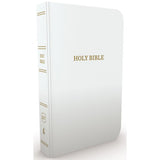 KJV White Imitation Leather Gift & Award Bible Red Letter Edt Comfort Print