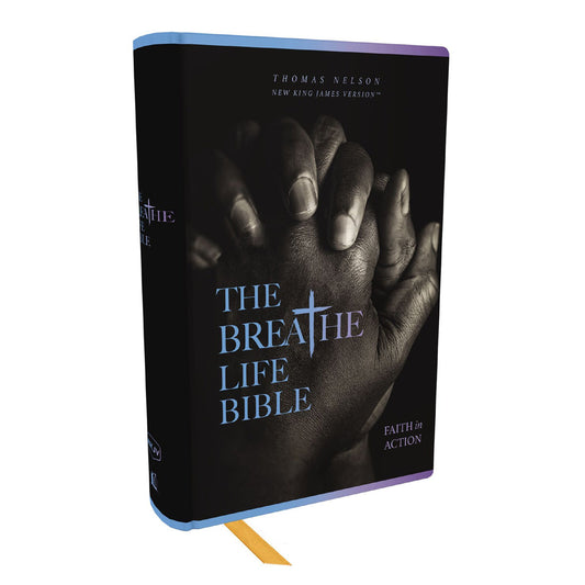 NKJV Black Hardcover The Breathe Life Holy Bible Faith in Action Comfort Print