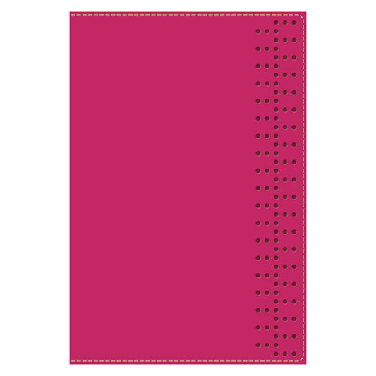 NKJV Pink Imitation Leather Student Study Bible Red Letter Comfort Print