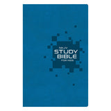 NKJV Blue Imitation Leather Study Bible for Kids