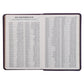 KJV Purple Faux Leather Compact Bible Large Print Red Letter