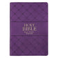 KJV Purple Faux Leather Super Giant Print Bible Red Letter