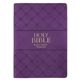 KJV Purple Faux Leather Super Giant Print Bible Red Letter