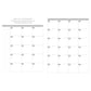 Baxter Undated Planner A4 Grey (Durable Synthetic Fibre Flexcover)