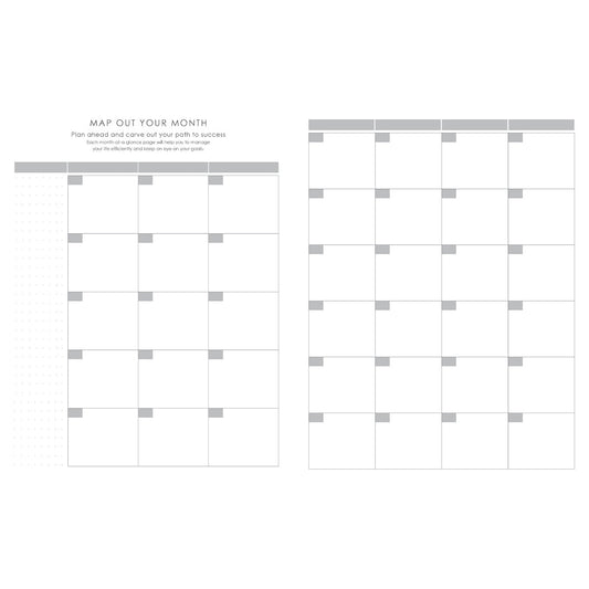 Baxter Undated Planner A4 Black (Durable Synthetic Fibre Flexcover)