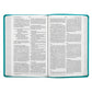 ESV Turquoise Emblem Design Imitation Leather Value Thinline Bible Large Print