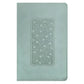 NLT Floral Frame Teal Imitation Leather Filament Personal Size Giant Print Bible