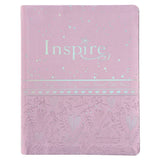 NLT Pink Hardcover Faux Leather Inspire Bible For Girls
