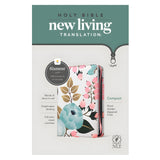 NLT Filament Compact Zipper Bible, Red Letter, Cloth, With Zipper, Floral Garden (Paperback)