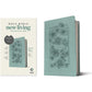 NLT Filament Premium Value Thinline Bible, Bouquet Teal (Imitation Leather)