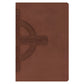 NLT Filament Premium Value Thinline Bible, Filament Enabled, Large Print, Brown Cross (Imitation Leather)