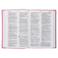 NLT Filament Premium Value Thinline Bible, Large Print, Garden Pink (Imitation Leather)