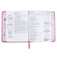 NLT Pink Peony Faux Leather Inspire Filament Bible